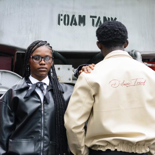 Light beige leather jacket