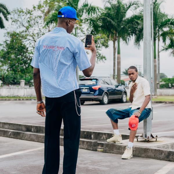 Blue Pinstripe short-sleeved button up shirts