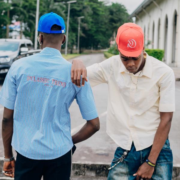Blue Pinstripe short-sleeved button up shirts