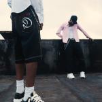 Black denim jorts