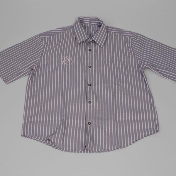 Gray Pinstripe button up shirt